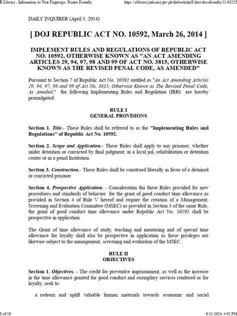 Republic Act No. 10592 .